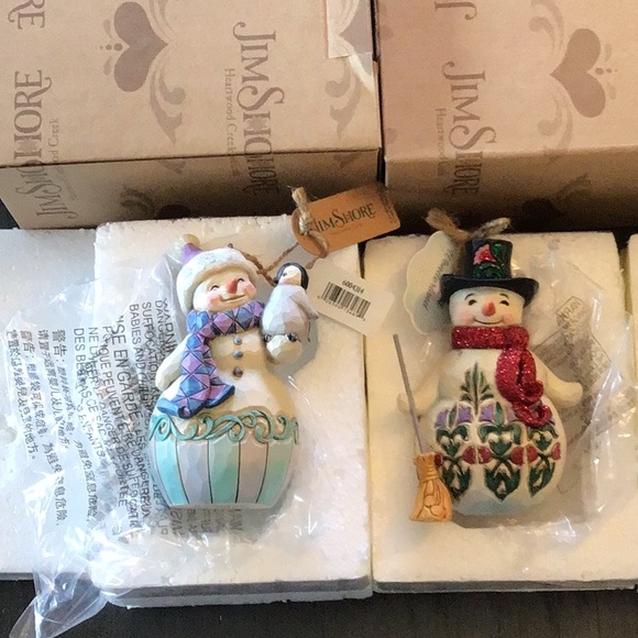 Jim Shore Snowman Ornaments New Box - Picture 4 of 4